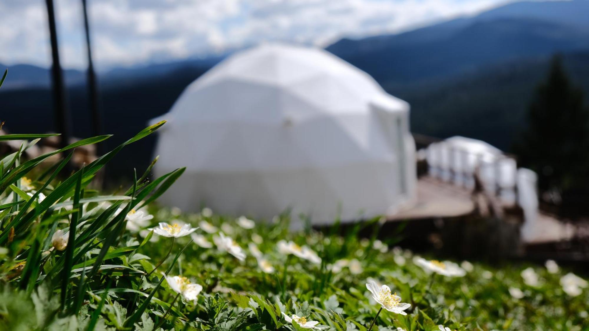 Глемпінг Де Вайб Hotel Vorohta Kültér fotó